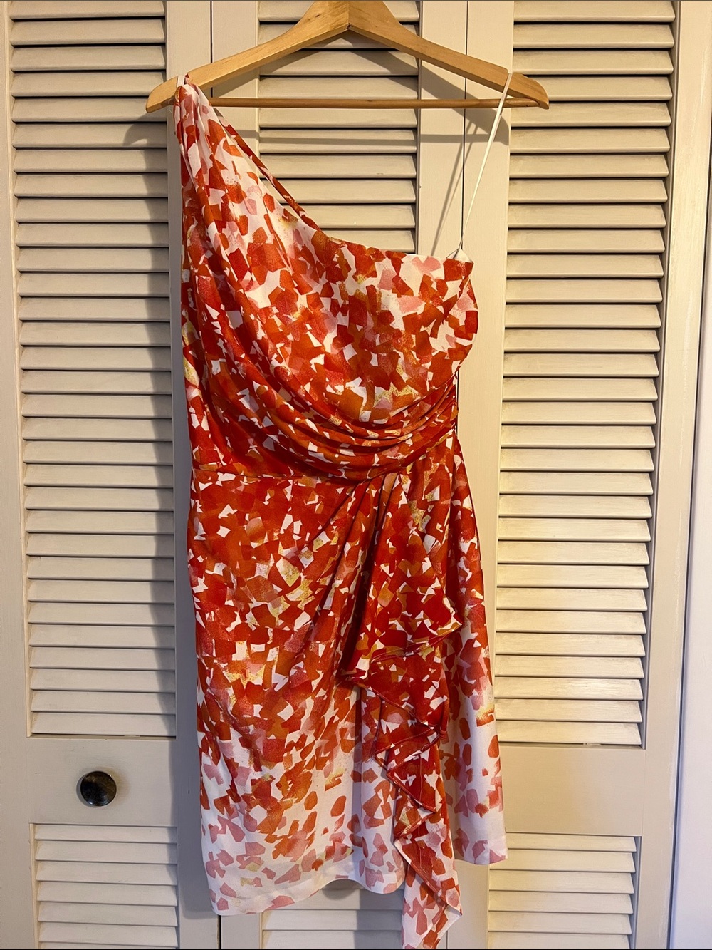 Floral One Shoulder Maxandcleo Mini Dress Size 12
